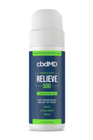 cbdmd relieve 500mg with lidocaine 4% roll-on