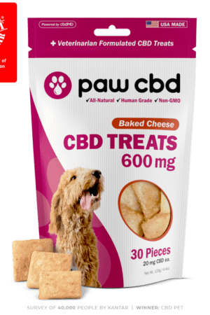 Pet CBD Oil Hard Chews for Dogs PEANUT BUTTER - 600 MG - 30 COUNT