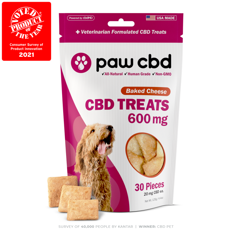 Pet CBD Oil Hard Chews for Dogs PEANUT BUTTER - 600 MG - 30 COUNT