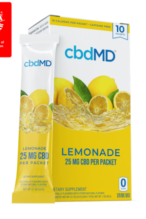 CBD Powdered Drink Mix LEMONADE - 25MG - 10 COUNT