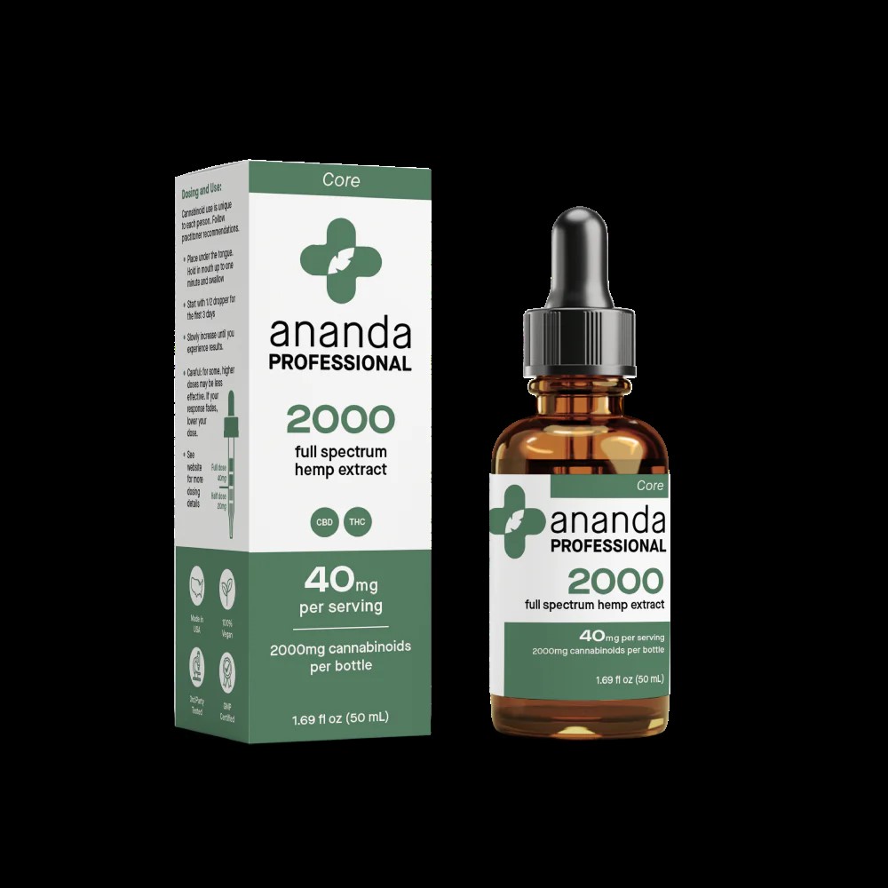 Ananda Professional Full Spectrum CBD Extract 2000mg | The Hemp Pharmacist